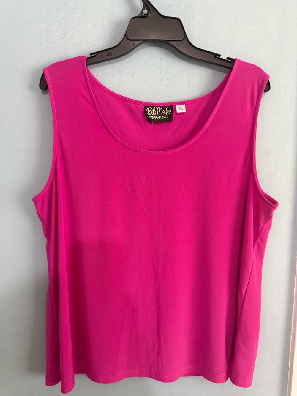 Bob Mackie Vibrant Fuchsia Scoop Neck Tank Top - Picture 5 of 14